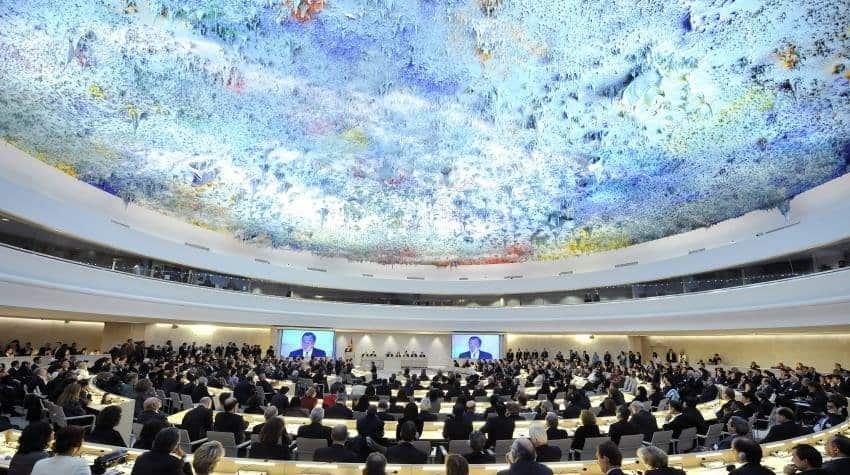 United Nations Human Rights Council meeting in Geneva.