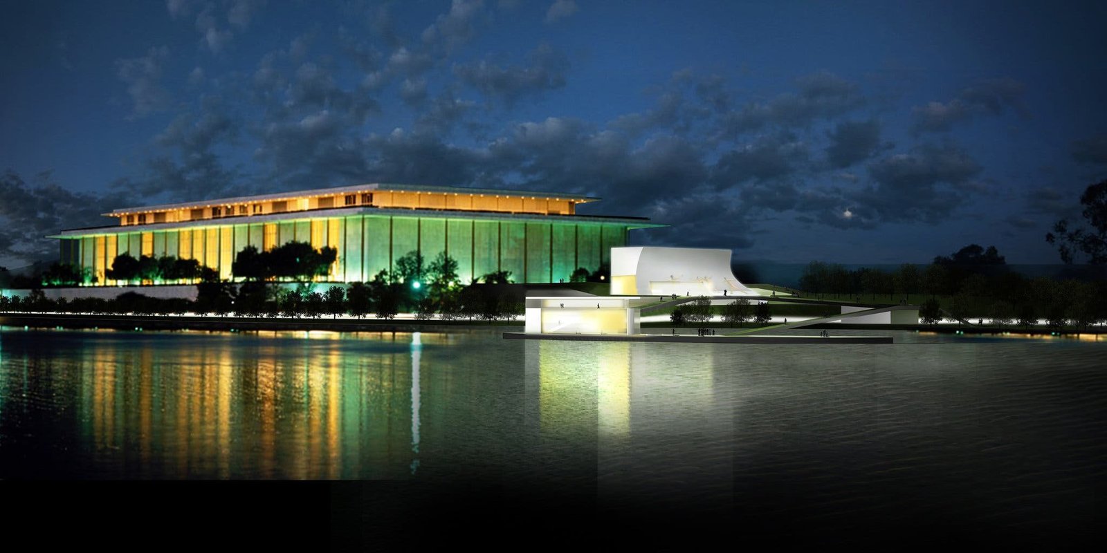 Exterior of the Kennedy Center for the Performing Arts in Washington, D.C.