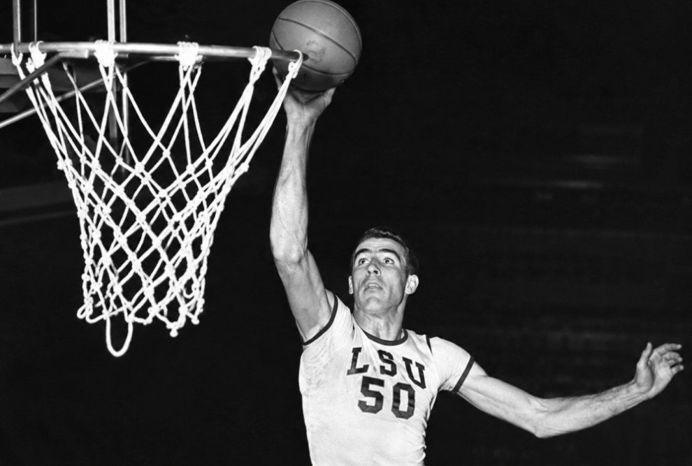 Bob Pettit pictured in connection with LSU basketball.