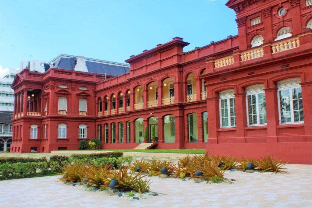 Trinidad and Tobago Parliament building in Port of Spain.