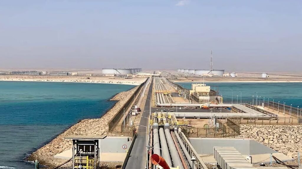 Saudi oil infrastructure at Yanbu on the Red Sea.