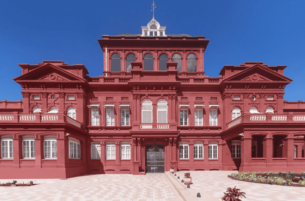 The Red House parliamentary building in Port of Spain, Trinidad and Tobago.
