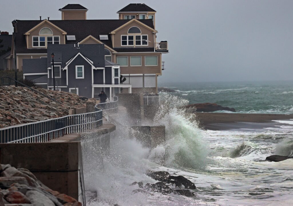 Heavy rain and strong winds during a powerful nor’easter in the U.S. Northeast.
