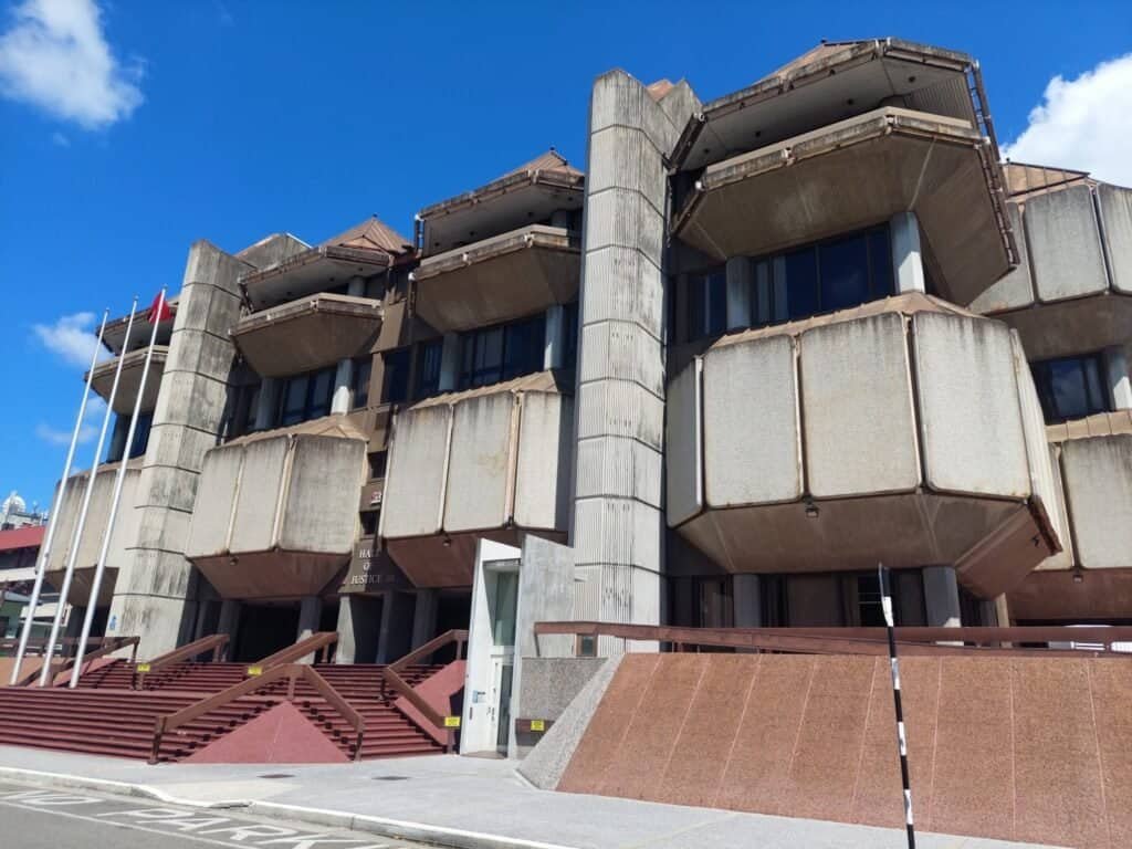 The Hall of Justice in Port of Spain, Trinidad and Tobago.