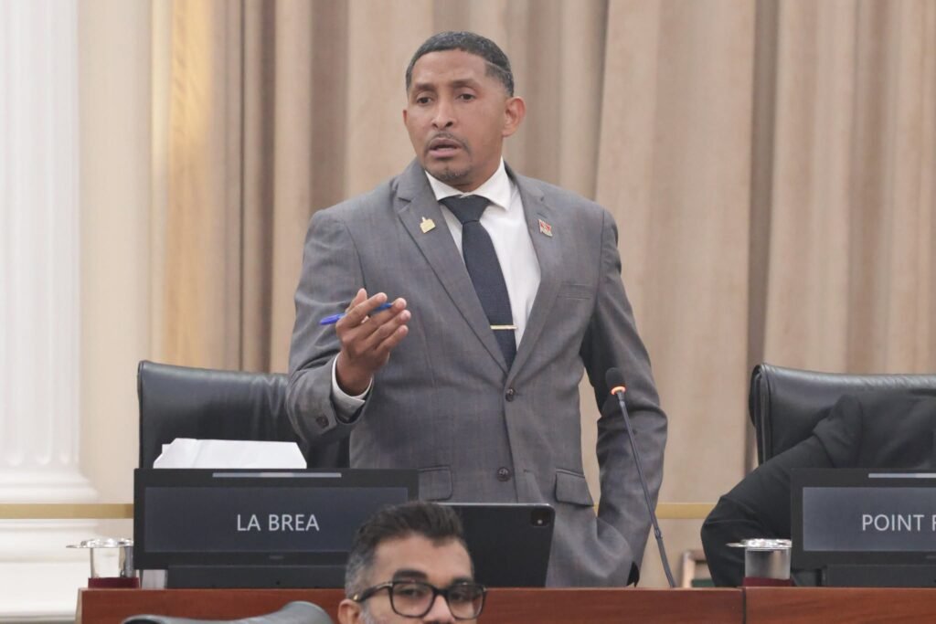 Clyde Elder speaking in Parliament