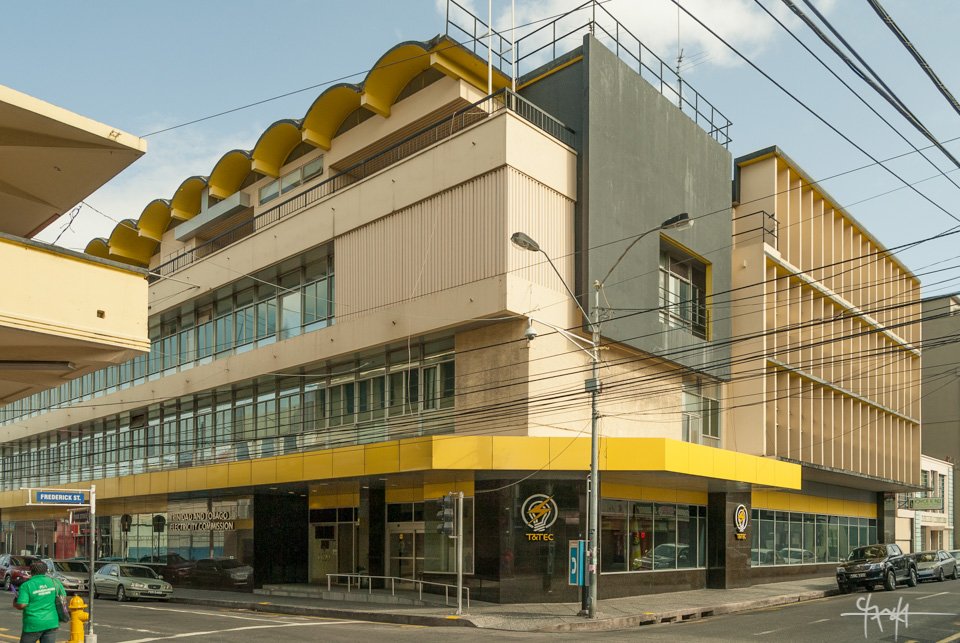 The exterior of the Trinidad and Tobago Electricity Commission office.