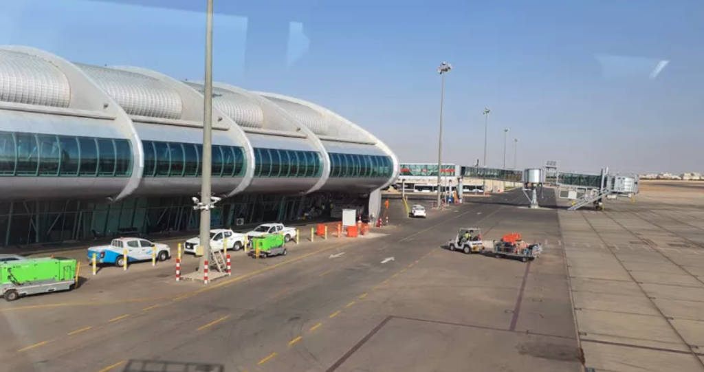Tabuk Airport in northwestern Saudi Arabia