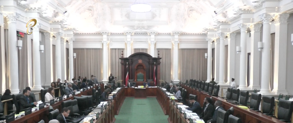 Members of Parliament during a sitting of Trinidad and Tobago’s House of Representatives.