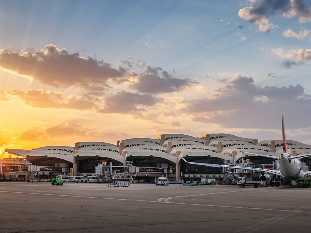 King Khalid International Airport in Riyadh, which partially reopened Wednesday after a deadly strike earlier this month