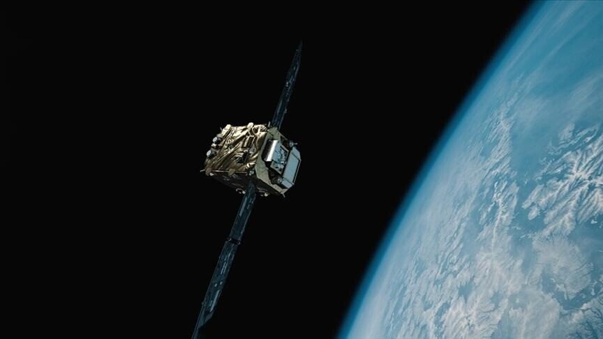 Illustration of South Korea’s NEONSAT microsatellites orbiting Earth.